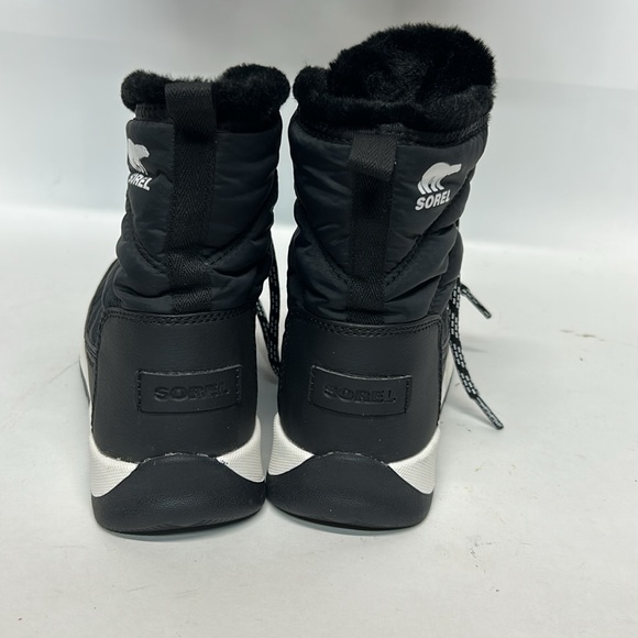 Sorel Black and White Winter Rain Boots Insulated Lace-Up nwot size 8 - Picture 4 of 6